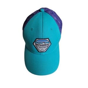 Patagonia Fitz Roy Nut Badge Trucker Hat
Mesh Teal Purple